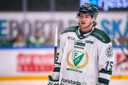 Färjestads Jeremy Salvas Groleau deppar