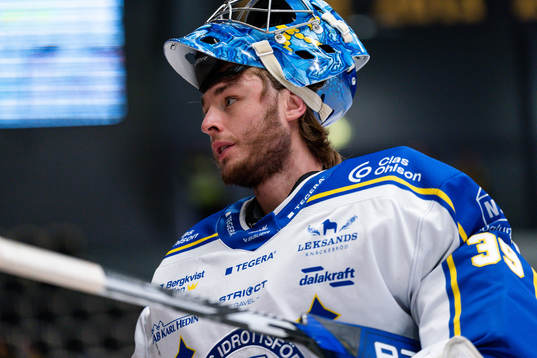 Leksands målvakt Filip Larsson