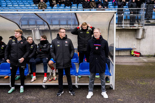 Helsingborgs assisterande tränare Hans Eklund och tränare