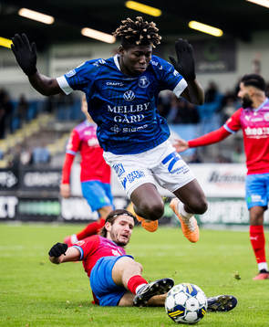 Helsingborgs Wilhelm Loeper och Trelleborgs Abel Ogwuche