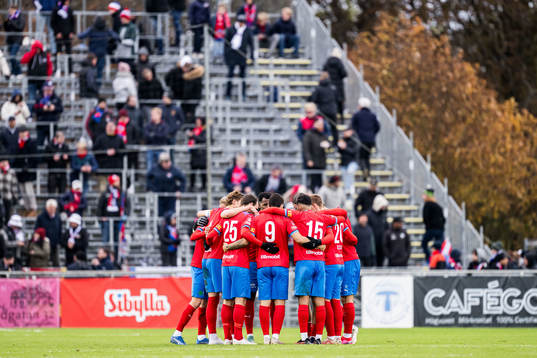 Helsingborgs spelare samlas