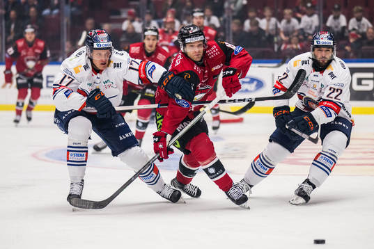 IF Malmö Redhawks Johan Olofsson och Växjö Lakers HCs