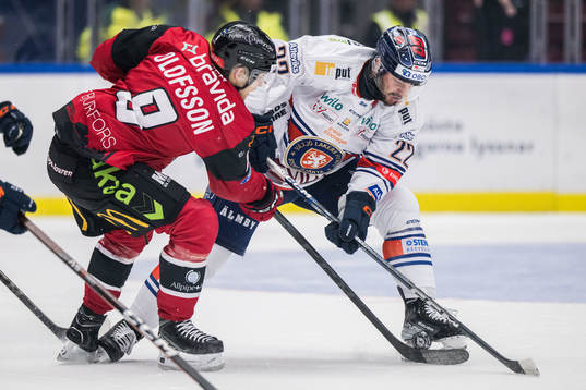 IF Malmö Redhawks Johan Olofsson och Växjö Lakers HCs
