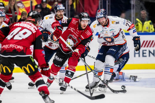 IF Malmö Redhawks Carl Persson och Växjö Lakers HCs