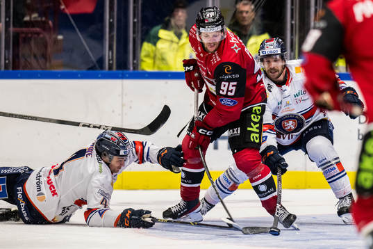 IF Malmö Redhawks Carl Persson och Växjö Lakers HCs