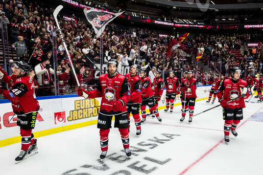 IF Malmö Redhawks Markus Lauridsen jublar