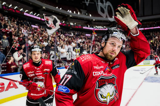 IF Malmö Redhawks Johan Ivarsson jublar