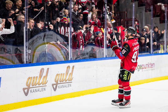 IF Malmö Redhawks Carl Persson jublar