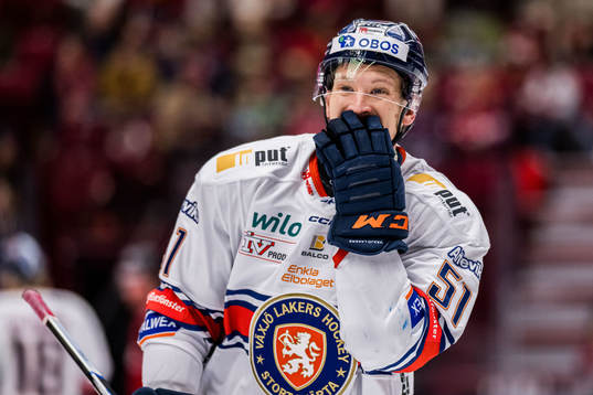 Växjö Lakers HCs Emil Sylvegård deppar