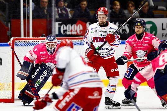 Linköpings målvakt Marcus Högberg, Timrås Jonathan