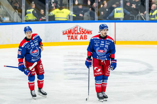 Oskarshamns Lukas Jasek och Oscar Engsund deppar