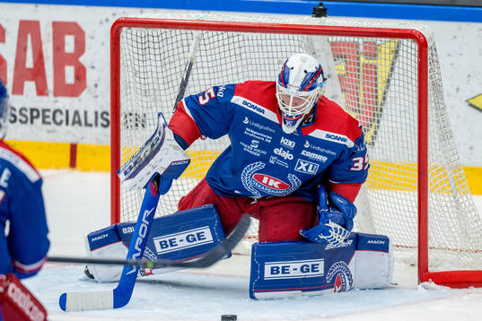 Oskarshamns målvakt Emil Kruse