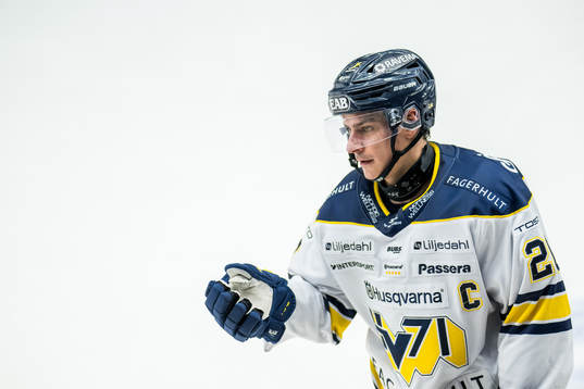 HV71s André Petersson jublar