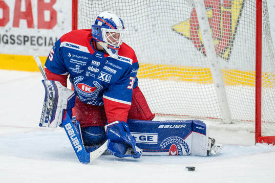 Oskarshamns målvakt Emil Kruse