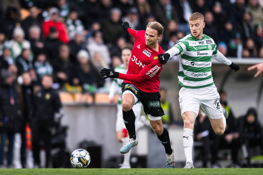 GAISs Gustav Lundgren och Västerås SKs Daniel Ask