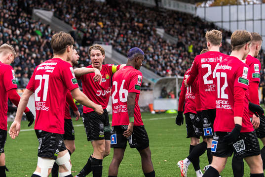 GAIS spelare jublar