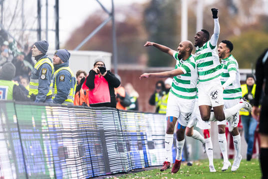 Västerås SKs Jabir Abdihakim Ali jublar
