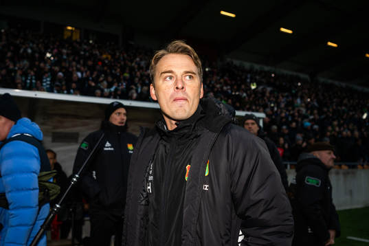 GAISs tränare Fredrik Holmberg deppar