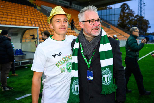 Västerås SKs Simon Gefvert och Ordförande Magnus