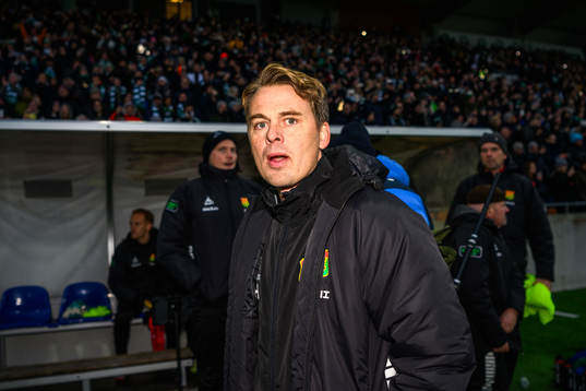 GAISs tränare Fredrik Holmberg deppar