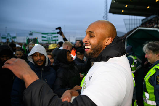 Västerås SKs Jabir Abdihakim Ali jublar över