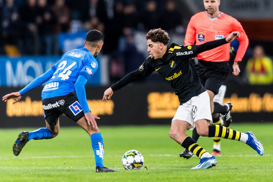 Halmstads Amir Al-Ammari och AIKs Taha Ayari