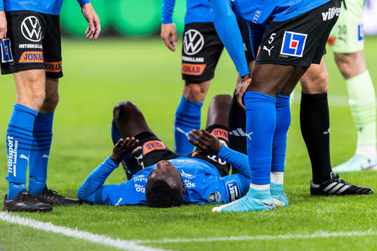 Halmstads Thomas Boakye har ont