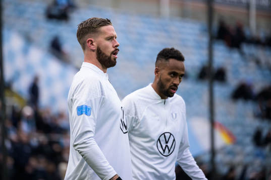 Malmö FFs Pontus Jansson och Isaac Kiese Thelin