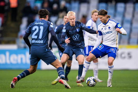 Malmö FFs Stefano Vecchia och Otto Rosengren och IFK