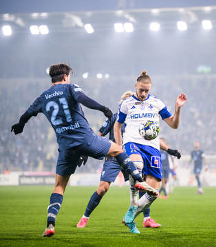 Malmö FFs Stefano Vecchia och IFK Norrköpings Kevin