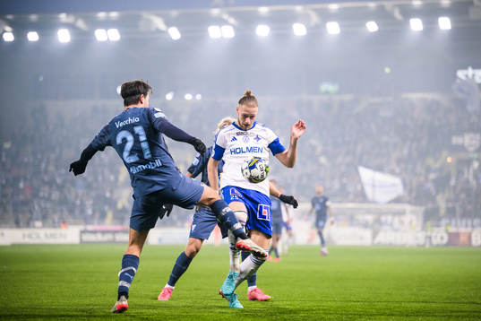 Malmö FFs Stefano Vecchia och IFK Norrköpings Kevin