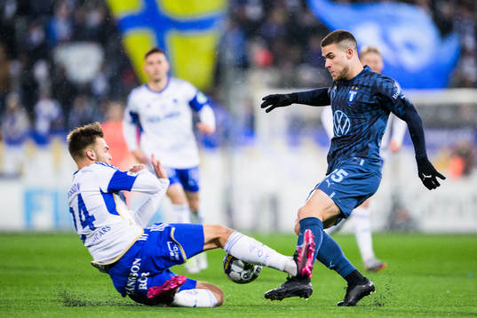 IFK Norrköpings Anton Eriksson och Malmö FFs Gabriel