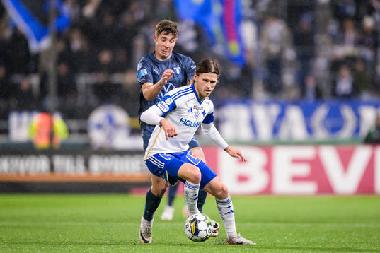 Malmö FFs Lasse Berg Johnsen och IFK Norrköpings Arnor