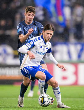 Malmö FFs Lasse Berg Johnsen och IFK Norrköpings Arnor