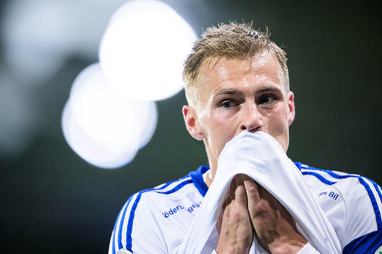 IFK Norrköpings Marco Lund Nielsen deppar