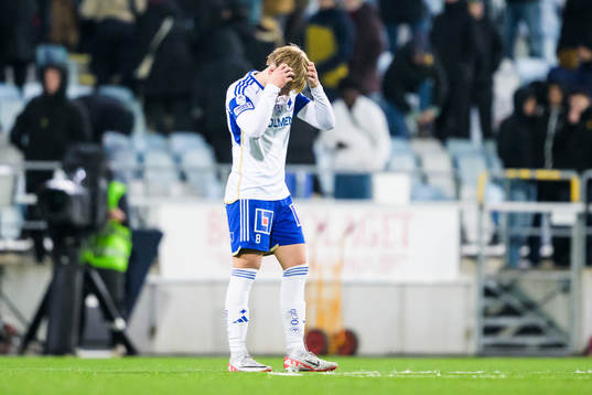 IFK Norrköpings Isak Andri Sigurgeirsson deppar