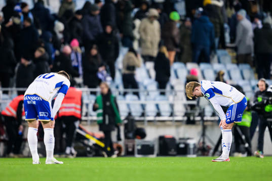 IFK Norrköpings Vito Hammershöy-Mistrati och Isak Andri