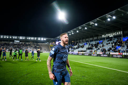 Malmö FFs Pontus Jansson jublar