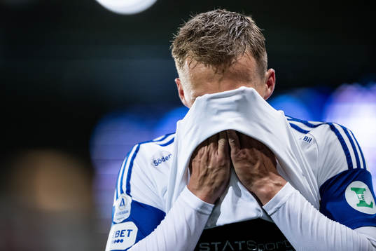 IFK Norrköpings Marco Lund Nielsen deppar