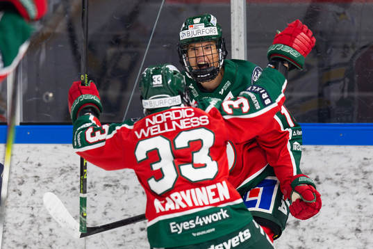 Frölundas Matilda Nilsson jublar