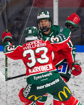 Frölundas Matilda Nilsson jublar