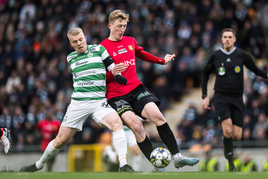 Västerås SKs Simon Johansson och GAISs Filip Beckman