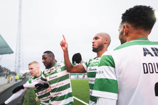 Västerås SKs Jabir Abdihakim Ali jublar