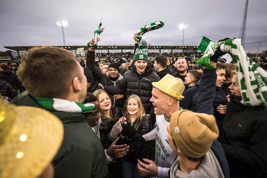 Västerås SKs jublar över avancemanget till Allsvenskan