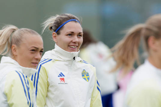 goalkeeper Jennifer Falk of the Swedish women's national