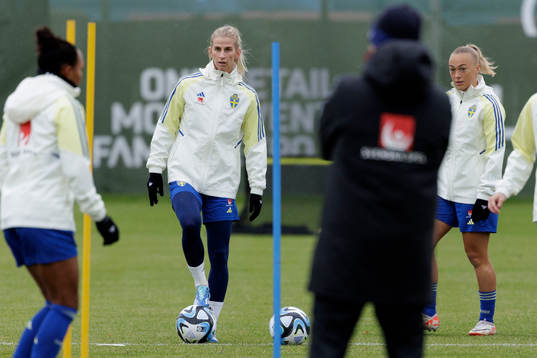 Sofia Jakobsson of the Swedish women's national football