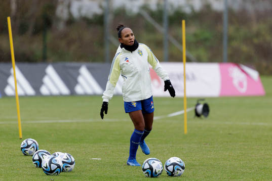 Madelen Janogy of the Swedish women's national football team
