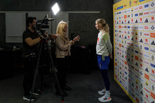 Sofia Jakobsson of the Swedish women's national football