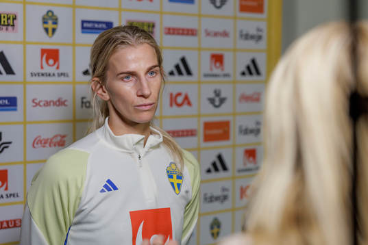 Sofia Jakobsson of the Swedish women's national football