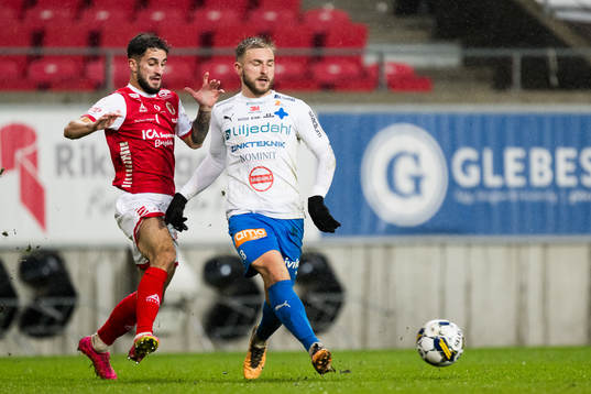 Kalmars Noah Shamoun och Värnamos Albion Ademi